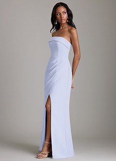 Azazie Aretha Suknie dla druhen Linia A Bez ramiączek Szyfon Do ziemi Sukienka image6