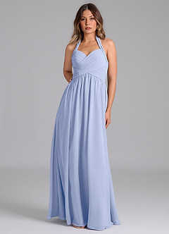 Azazie Darlyn Bridesmaid Dresses Ice A-Line Sweetheart Neckline Chiffon Dress image5