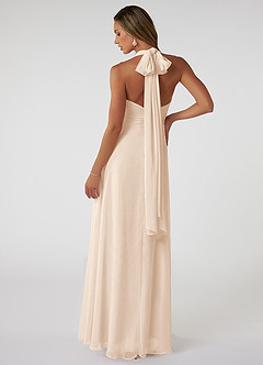 Azazie Fifi Bridesmaid Dresses White Alabaster A-Line Strapless Chiffon Convertible Dress image3