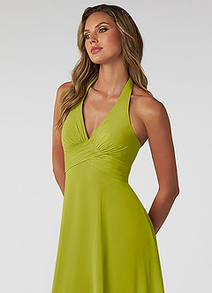 Azazie Tessie Suknie dla druhen Linia A Pofałdowany Szyfon Długość kostki Sukienka image5