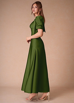 Rosaline Olive Green Maxi Dress image7