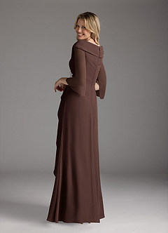 Azazie Jaycee Abiti per la Madre della Sposa Abito A-Line in Chiffon Ganache image2