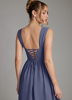 Azazie Caterina Bridesmaid Dresses Stormy A-Line Corset Chiffon Dress image2