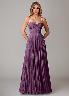 Azazie Akiko Bridesmaid Dresses Wisteria A-Line Sweetheart Neckline Floral Burnout Dress image5