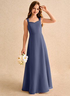 Azazie Makani Girls Formal Flower Girl Dresses Stormy A-Line Sweetheart Neckline Chiffon Dress image4