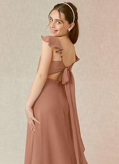 Azazie Everett Junior Bronzer A-Line Chiffon Dress image11