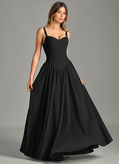 Azazie Evadina Suknie dla druhen Linia A Gorset Szyfon Do ziemi Sukienka image3