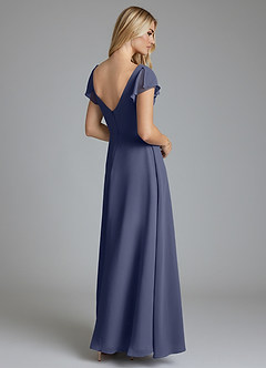 Azazie Omari Bridesmaid Dresses Stormy A-Line Chiffon Dress image2