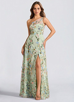 Vestido Verde Claro Largo Griselda image1