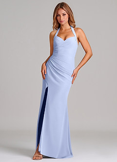 Azazie Emeria Suknie dla druhen Syrena Dekolt w kształcie serca Szyfon Do ziemi Sukienka image1