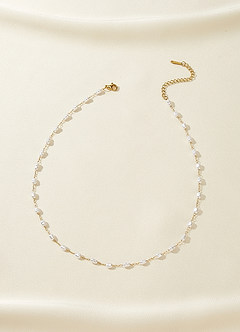 front Pearl Strand Necklace