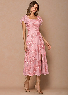 Talia Pink Midi Dress image3
