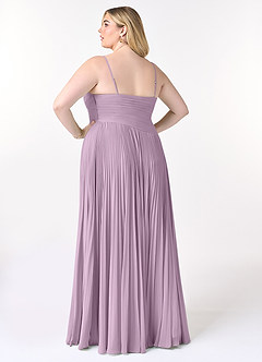 Azazie Vini Bridesmaid Dresses Wisteria A-Line V-Neck Pleated Chiffon Dress image8