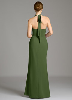 Azazie Serenity Bridesmaid Dresses Olive Mermaid Sweetheart Neckline Chiffon Dress image8