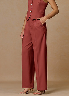 front Rowan Terrakotta Performance-Hose mit raffiniertem Gewebe