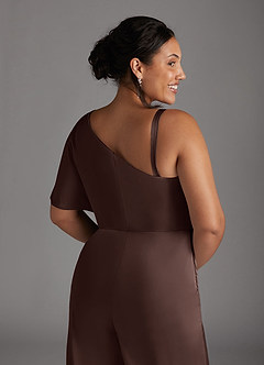 Azazie Hagretta Moeder van de bruid jurken Broekpak Jurk van Stretch Satijn Ganache image21