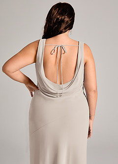 Azazie Rylina Bridesmaid Dresses Frost Mermaid Pleated Chiffon Dress image12