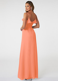 Azazie Natalia Final Sale Sunset A-Line Chiffon Dress image4