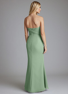 Azazie Solstice Final Sale Matcha Mermaid Strapless Chiffon Convertible Dress image3