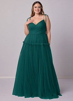 Barbie ♥ Azazie Bridesmaid Dresses A-Line Tulle Floor-Length Dress image10