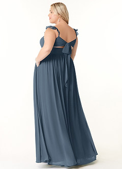 Azazie Metz Bridesmaid Dresses Neptune A-Line Sweetheart Ruched Chiffon Dress image10