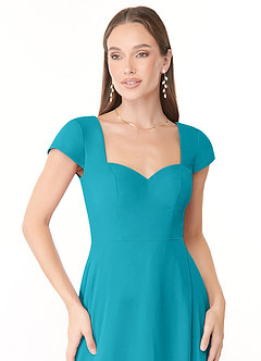 Azazie Hainsly Final Sale Jade A-Line Sweetheart Neckline Chiffon Dress image5