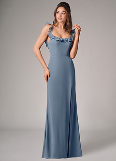 Azazie Callie Bridesmaid Dresses Twilight Mermaid Side Slit Chiffon Convertible Dress image3