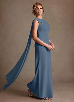 Azazie Bassi Mother of the Bride Dresses Twilight Mermaid Off the Shoulder Mesh Dress image3