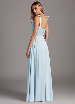 Azazie Marin Final Sale Black A-Line Sweetheart Neckline Stretch Chiffon Dress image4