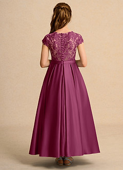 Azazie Bunny Girls Formal Abiti da Ragazza di Fiori Abito Principessa in Pizzo Gelso image2