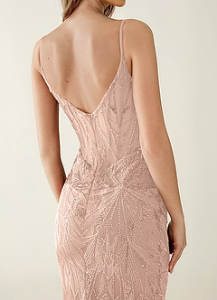 Lennonsen Pink Beading Sequin Embroidery Tulle Prom Dress image6