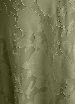 Azazie Emerson Brudtärnklänningar Klä av Sjöjungfru i Blommig Utbrändhet Av axeln Pistasch image3