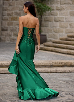 Siren Green Mermaid Prom Dress image8