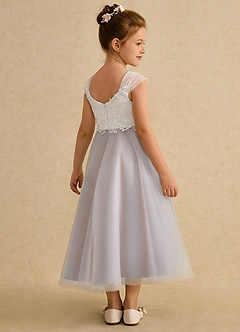 Azazie Momo Flower Girl Klänningar Klänning A-Line i Spets image2