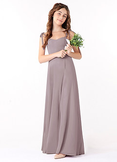 Azazie Rosey Junior Dusk A-Line Sweetheart Neckline Chiffon Dress image1
