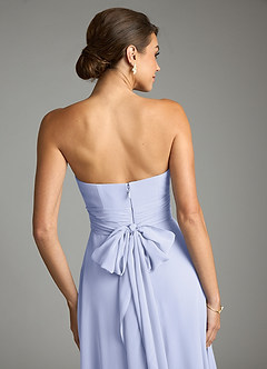 Azazie Tamira Suknie dla druhen Linia A Pofałdowany Szyfon Do ziemi Sukienka image5