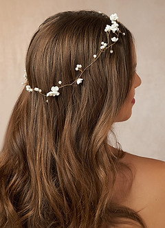 front Weißes Kopfstück mit Blumenranken