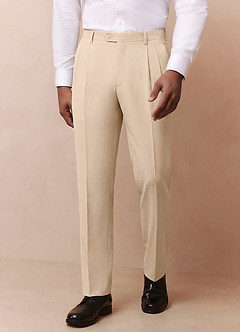 front Owen Tan Lightweight Tailored Dress Pants
