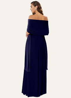 front 매칭 컬러 벨벳 숄