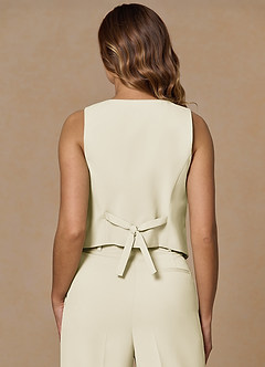 front Rowan Ivory Refined Weave Performance vest