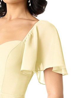 Azazie Chloe Final Sale Terracotta A-Line Sweetheart Neckline Chiffon Dress image6