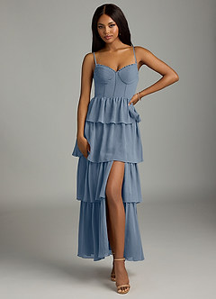 Azazie Kaiden Bridesmaid Dresses Twilight A-Line Sweetheart Neckline Chiffon Dress image1