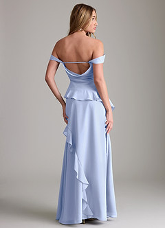 Azazie Sloane Bridesmaid Dresses Ice A-Line Sweetheart Neckline Chiffon Dress image7