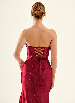 Cerys Bourgogne Robe de bal Corsat image5