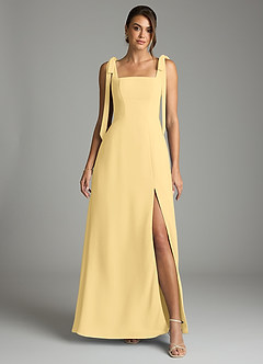 Azazie Debra Bridesmaid Dresses Butter A-Line with Pockets Chiffon Convertible Dress image7
