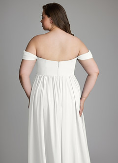 Azazie Saige Maternity Bridesmaid Dresses A-Line Pleated Chiffon Floor-Length Dress image15
