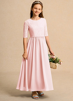 Azazie Pippin Junior Formal Flower Girl Klänningar Klä A-Line i Spets image4