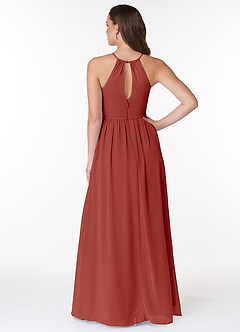 Azazie Mallory Final Sale A-Line Pleated Chiffon Floor-Length Dress image2