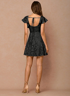 Anna Black Mini Dress image2