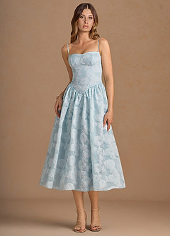 Celestine Pale Blue Midi Dress image5